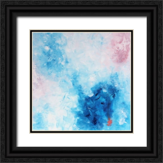 Moehr, KR 15x15 Black Ornate Wood Framed with Double Matting Museum Art Print Titled - Mod Bloom