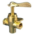 thumbnail image 1 of Moeller 033302-10 Brass Three-Way Bottom Outlet Fuel Tank Valve with 1/4" FNPT Thread, 1 of 1