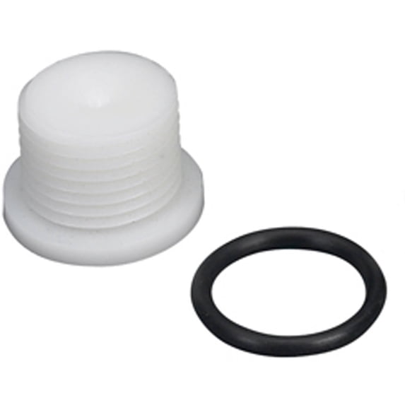 Moeller 20304-10 Transom Drain Nylon Plug O-ring Screw-Driver Slot Bilge Boat