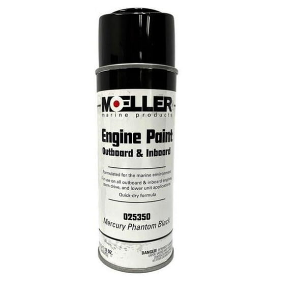 Moeller Marine 025478 Engine Paint, OMC Charcoal Non-Metallic (1986-Pres.) Aerosol