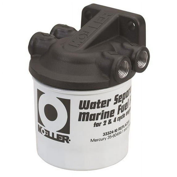 Moeller Manufacturing 033320-10 Aluminum Water Separating Fuel Filter Kit - Powder Coated-