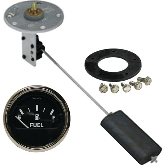Moeller Swingarm Electric Sending Unit Complete Kit with Dash Mounted Gauge for 4" to 28" Tank Depth
