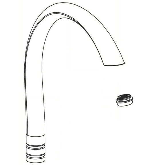 Moen 100009 Replacement Spout Kit For Kitchen Faucets - Chrome