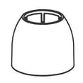 thumbnail image 1 of Moen 100014W Dome Replacement Part For One-Handle Kitchen Faucet - Glacier, 1 of 1