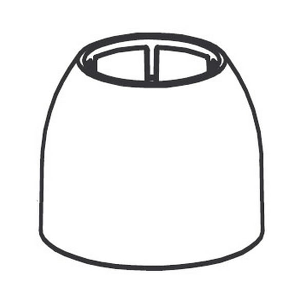 Moen 100014W Dome Replacement Part For One-Handle Kitchen Faucet - Glacier