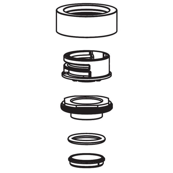 Moen 101249 Collar And Nut Kit For Faucet Handle - Chrome