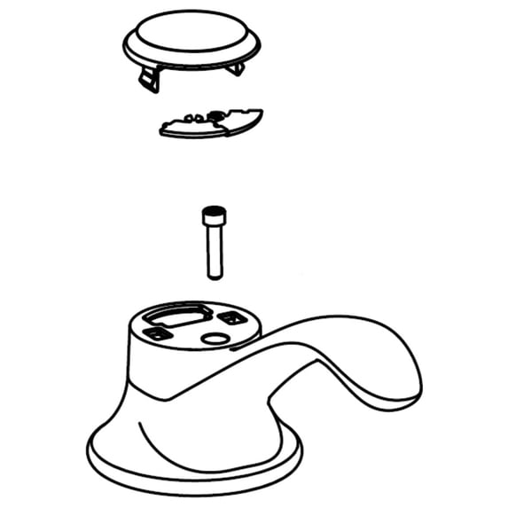 Moen 114304ORB Handle Kit For Single-Handle Pulldown Kitchen Faucet - Bronze