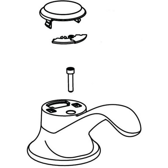 Moen 114304SL Handle Kit For Single-Handle Pulldown Kitchen Faucet - Stainless