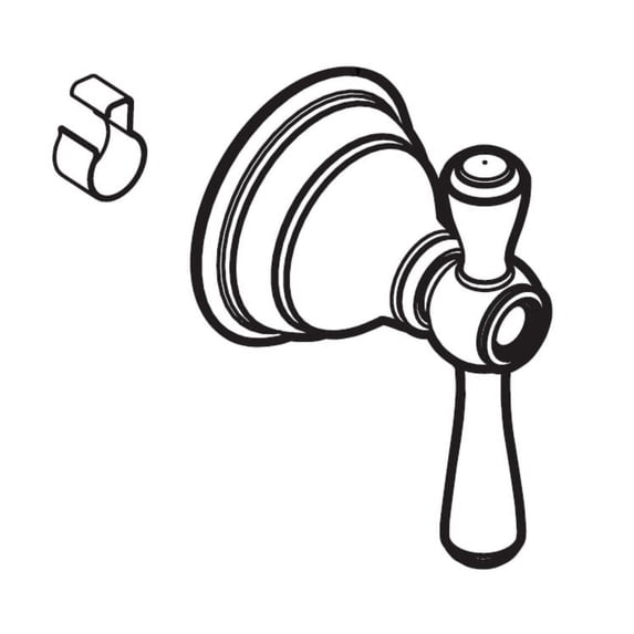Moen 114344WR Moentrol Handle Hub - Wrought Iron