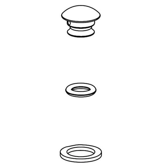 Moen 115034 Handle Cap Kit For 87876 - Chrome
