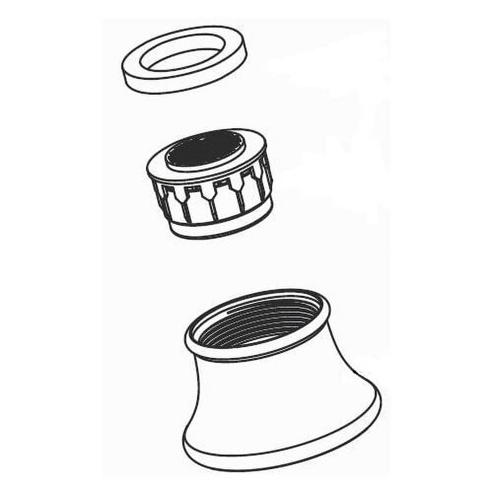 Moen 116618NL Replacement Aerator Kit For Kitchen Faucet - Nickel