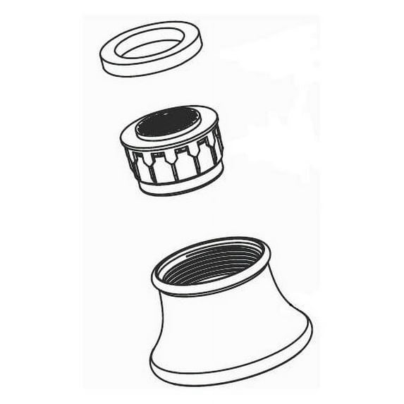 Moen 116618 Replacement Aerator Kit For Kitchen Faucet - Nickel