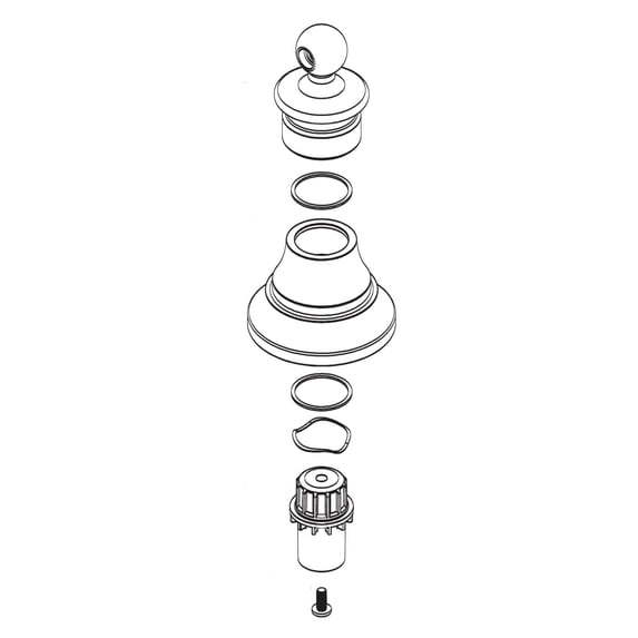 Moen 116629 Replacement Handle Hub Kit Only - Bronze