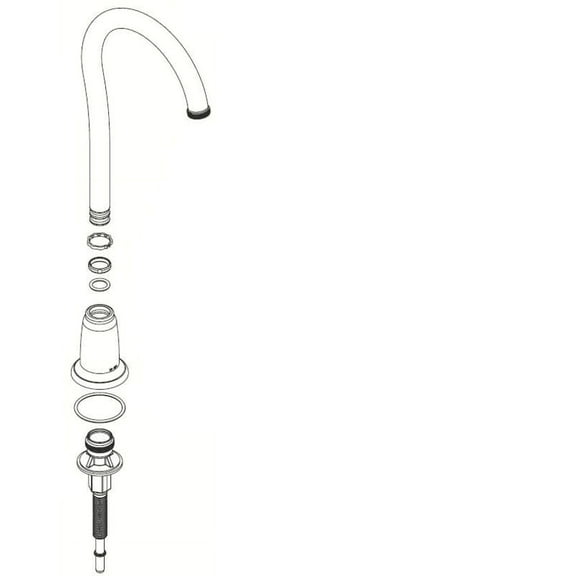 Moen 123247 Replacement Bar Spout Kit Only - Chrome