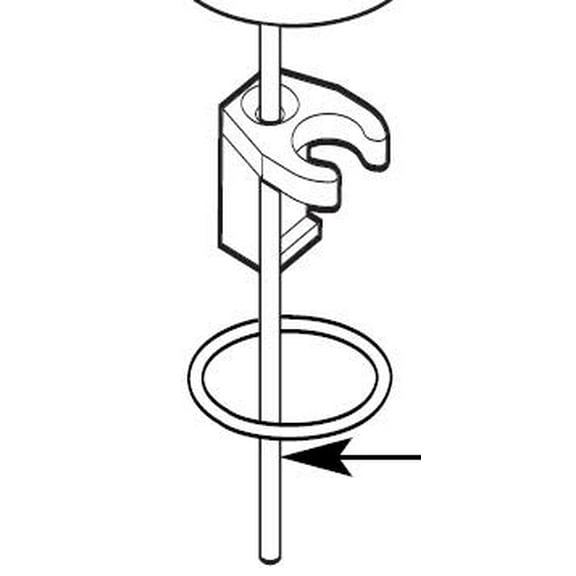 Moen 123804 Widespread Lift Rod Kit - Chrome