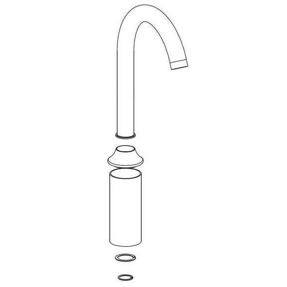 Moen 134743 Replacement Spout Kit For Kitchen Faucets - Classic Stainless