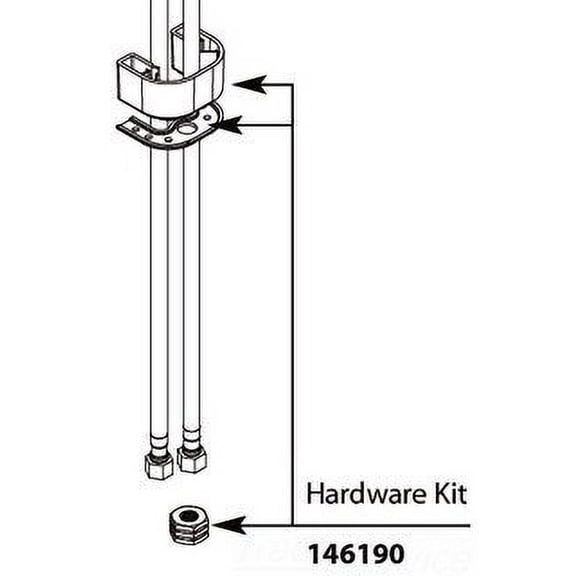 Moen 146190 Hardware Kit For Single Handle Lavatory Faucet