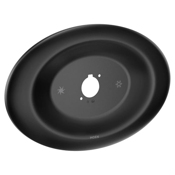 Moen Matte Black Remodeling Cover Plate Fits All One-Handle Tub Showers with 7-inch Escutcheon