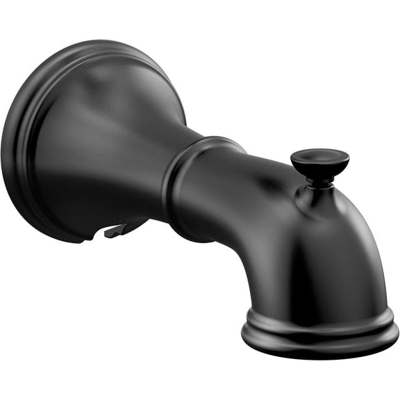 Moen 185820BL Belfield 1/2-Inch Slip Fit Connection Diverter Tub Spout