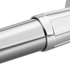 Moen 2-10155SS Donner 0.015 in. Thick Csi Shower Rod in Stainless Steel