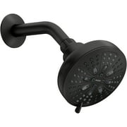 Moen 200W0BL Hydro Energetix Eight-Function 5" Diameter Spray Head Standard, Matte Black