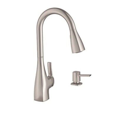 Moen 202739SRS Kiran Stainless 1-Handle High-Arc Kitchen Faucet