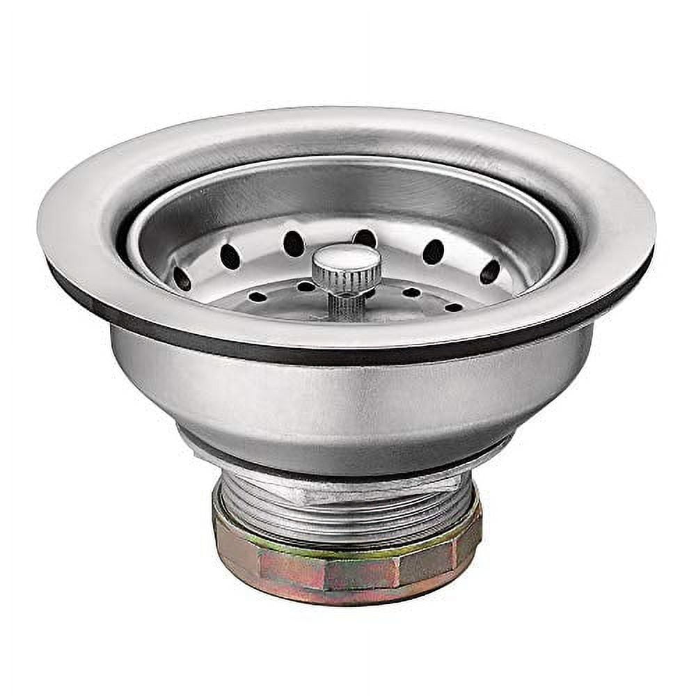 Moen Stainless Steel 3.5 Inch Kitchen Sink Basket Strainer