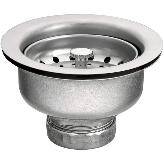 Moen 22037 3-1/2 Inch Drop-In Basket Strainer with Drain Assembly, Satin