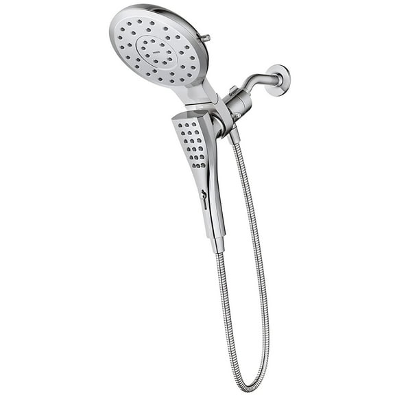 Moen 220C2 Eight-Function Rainshower + Handheld Shower Head, Chrome