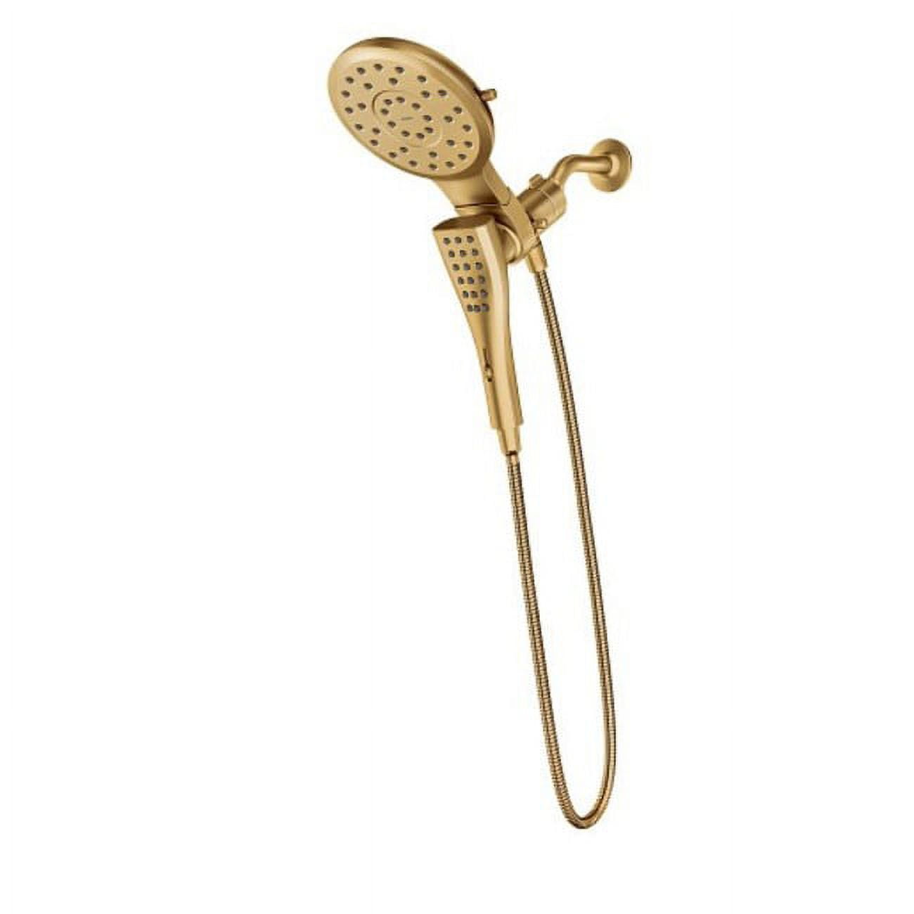 Brushed Gold Multi-Function Rain and Handheld Shower Combo