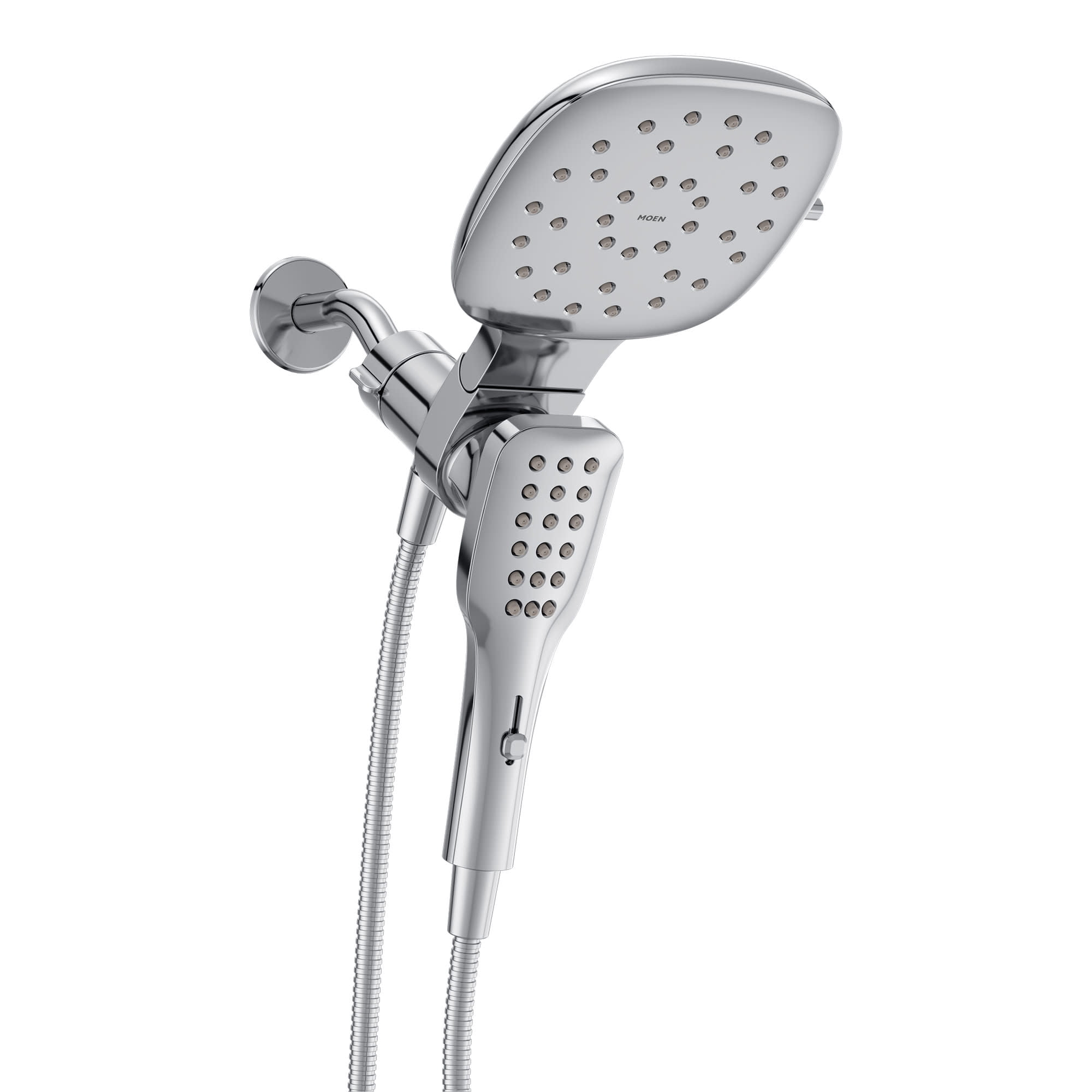Verso Chrome Square Dual Rain and Handheld Shower Head