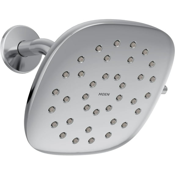 Moen 220R5EP Verso Eco-Performance Infiniti Dial Square Rain Shower Head, 7-Inch Diameter Spray Head, Chrome