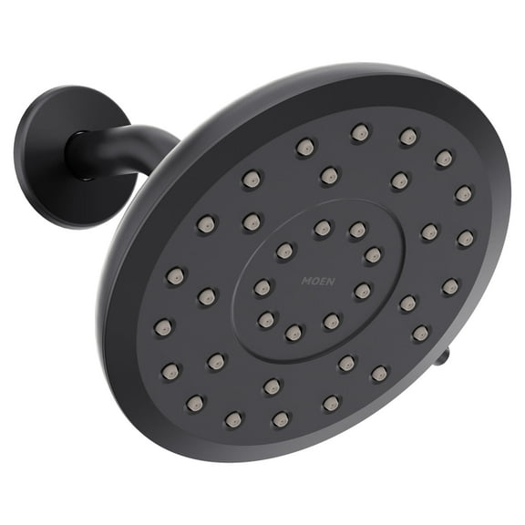 Moen 220R7 Verso 2.5 GPM Multi Function Round Shower Head - Black