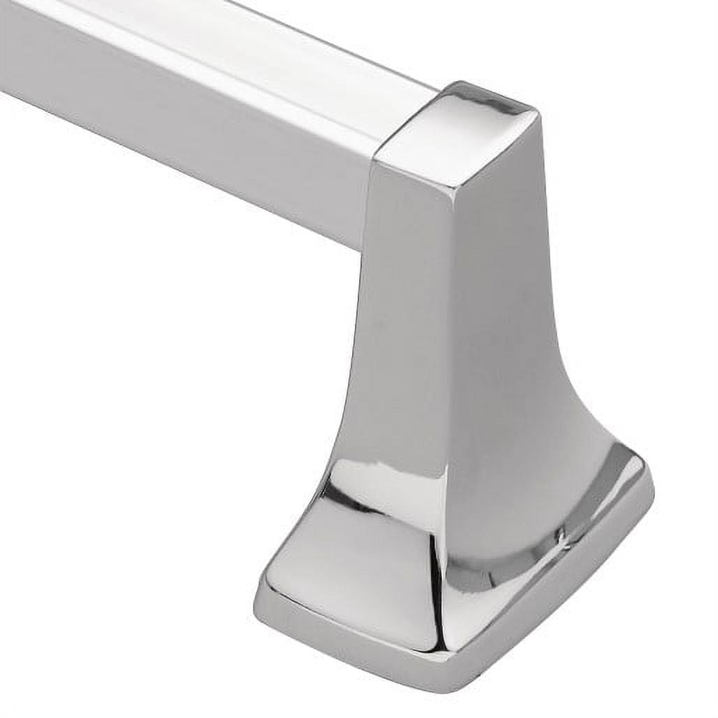 Polished Chrome 30-Inch Wall Mounted Towel Bar