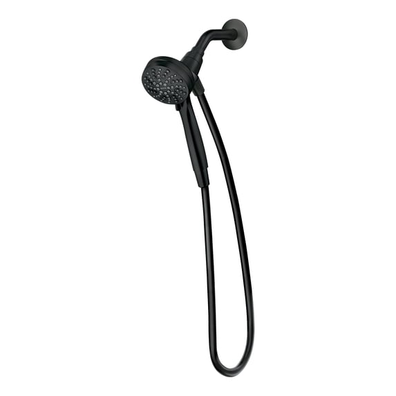 Engage Magnetix 4-Inch Six-Function Handheld Eco-Performance Showerhead with Magnetic Docking System, Matte Black