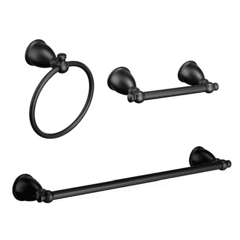Moen 3-Piece Caldwell Brushed Nickel Decorative Bathroom Hardware Set Moen 3-Piece Caldwell Brushed Nickel Decorative Bathroom Hardware Set