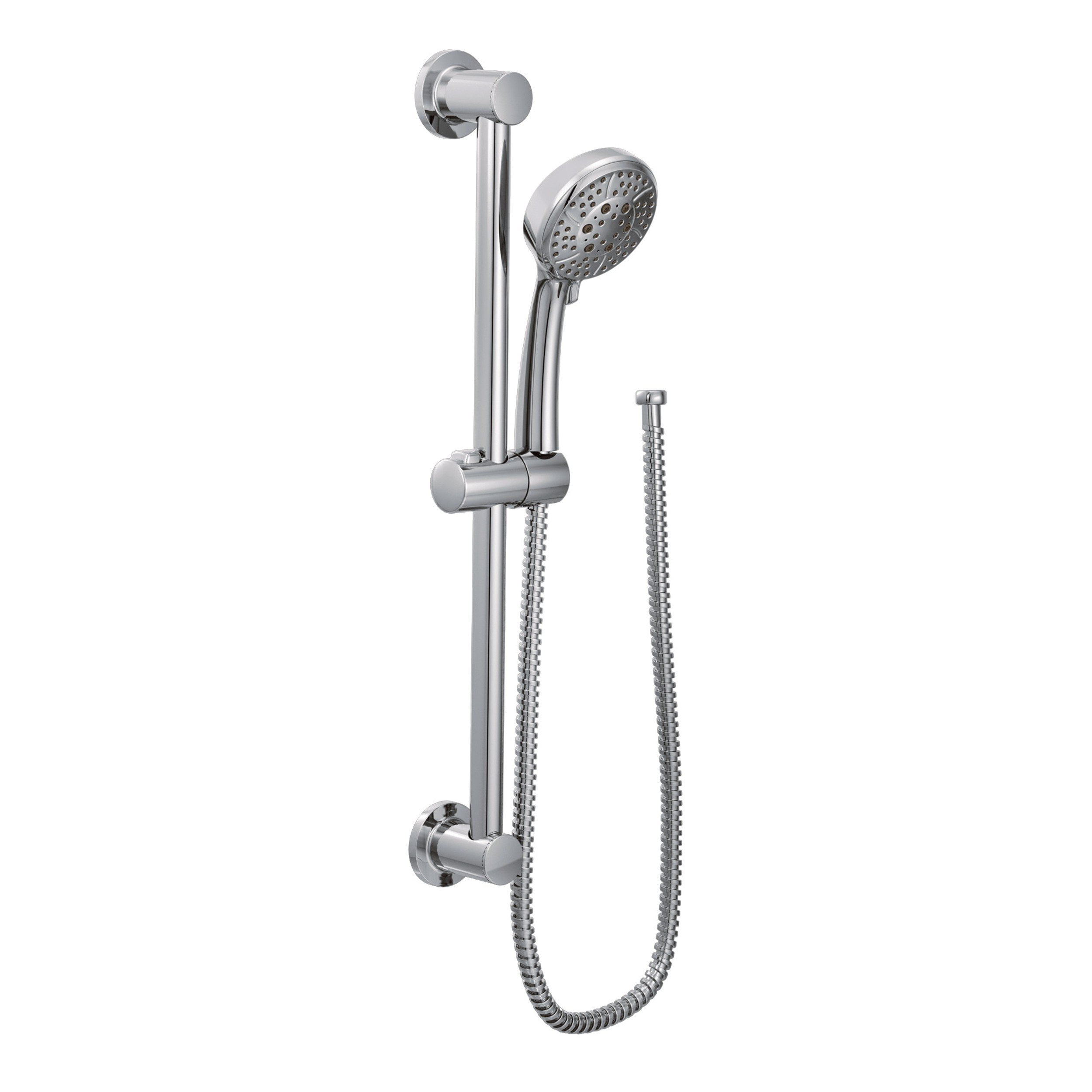 Chrome Adjustable Handheld Showerhead with Slide Bar