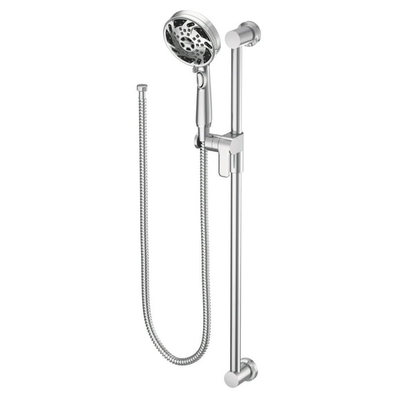 MOEN 3670EP Eco-Performance 5-Spray Round Wall Bar Shower Kit with Handshower in Chrome
