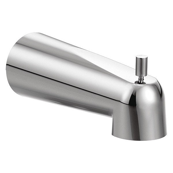 Chrome Wall Mounted Tub Spout with Diverter