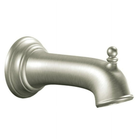 MOEN 3857BN Diverter Tub Spout with Slip Fit Connection in Brushed Nickel