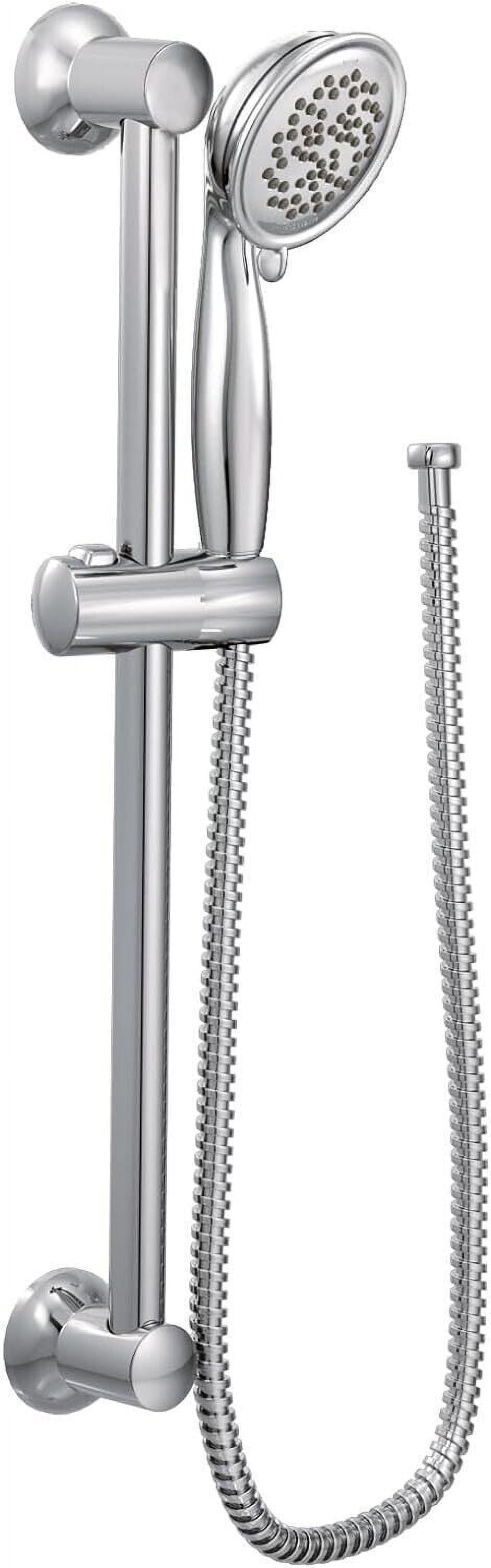 Chrome Adjustable Handheld Shower with Slide Bar