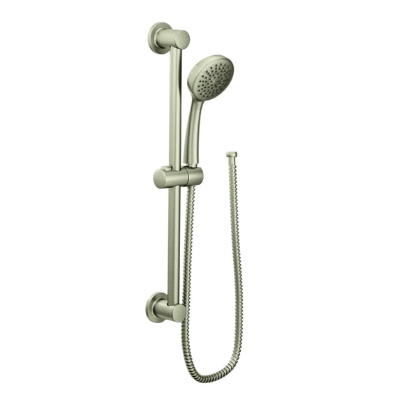 Moen Eco-Performance Brushed Nickel Detachable Handheld Shower Head with 24-Inch Slide Bar and 69-Inch Hose