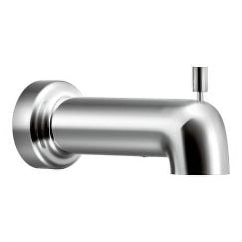 Chrome Wall Mounted Diverter Tub Spout with 6.5" Reach