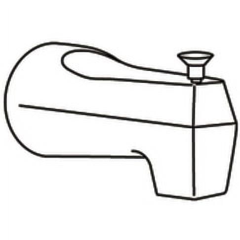 Moen 3929 5 3/16" Wall Mounted Tub Spout - Chrome