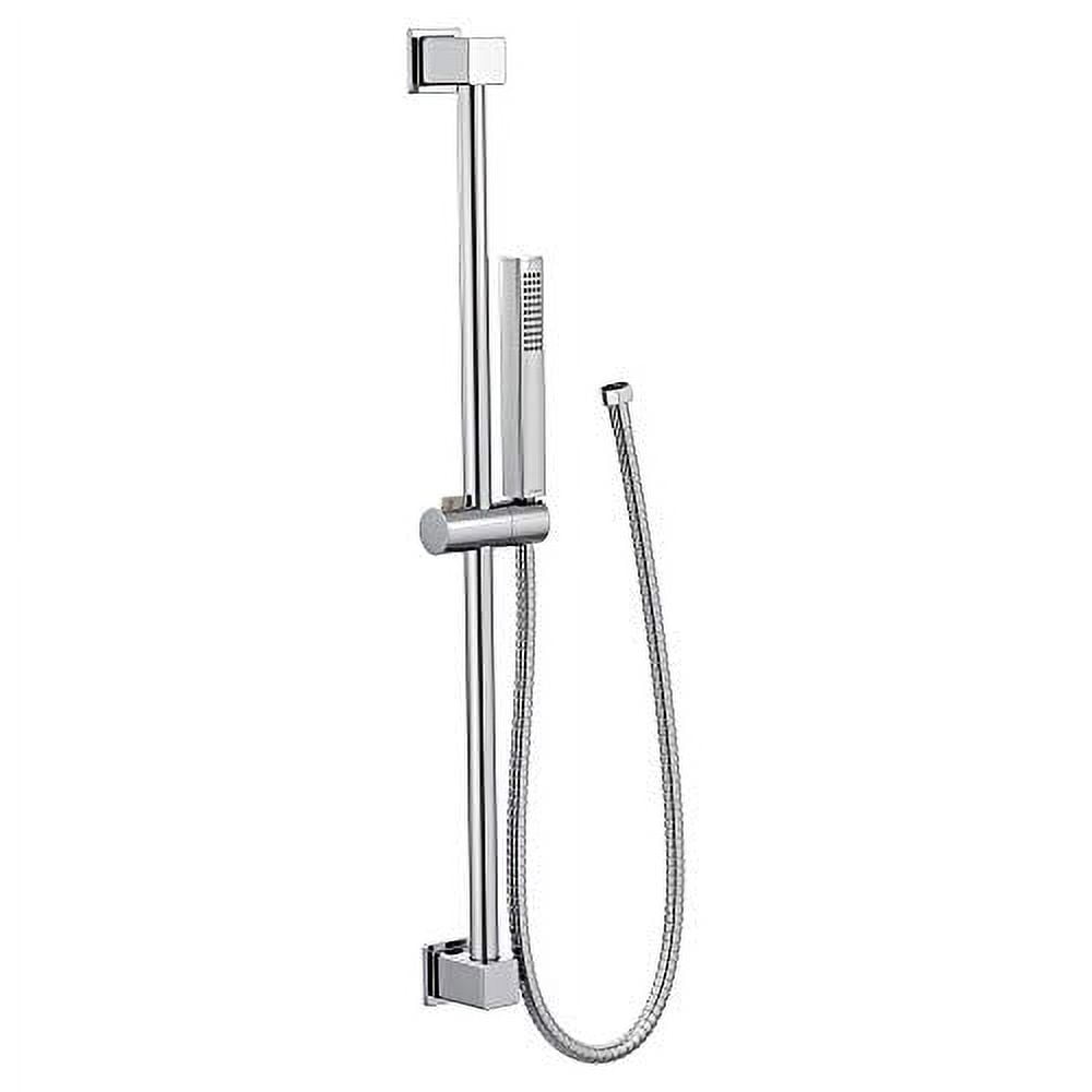 Chrome Single Function Handheld Shower Head with Slide Bar