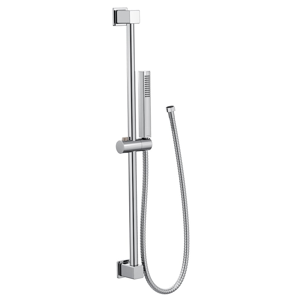 Chrome Single Function Handheld Shower Head with Slide Bar