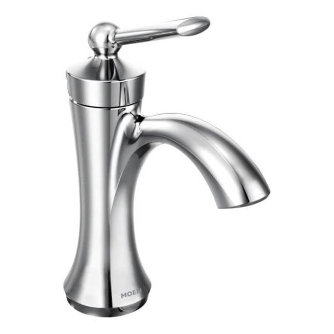 Wynford Chrome Single Hole Traditional Bathroom Faucet