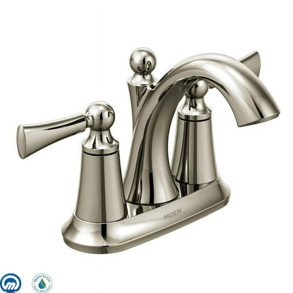Moen 4505 Wynford Centerset High-Arc Bathroom Faucet (Valve Included) - Nickel