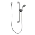 thumbnail image 1 of moen 52224gbm15 commercial slide bar/grab bar hand shower system 1.5 gpm, chrome, 1 of 3