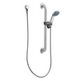 thumbnail image 1 of Moen 52224GBM17 Standard Slide Bar/Grab Bar Shower In Chrome/Stainless, 1 of 3